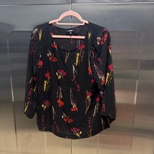 George Black Floral Women's Blouse